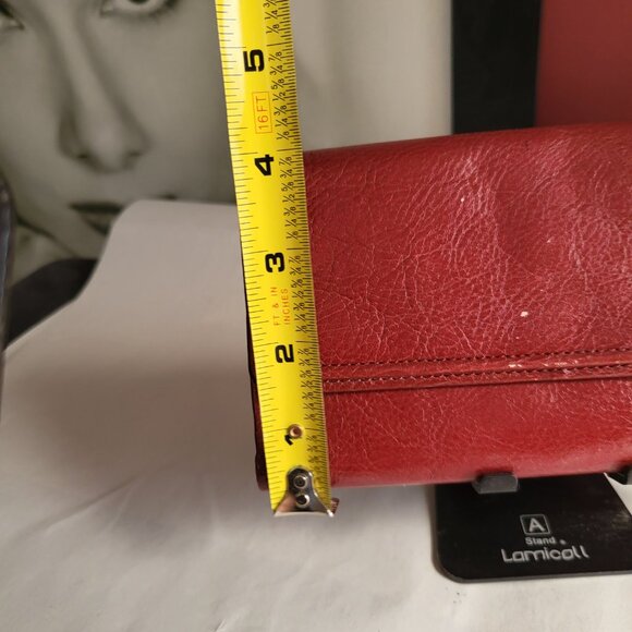 VINTAGE FOSSIL GENUINE LEATHER RED WALLET - Picture 8 of 8